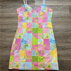Lilly Pulitzer Floral Patchwork Dress